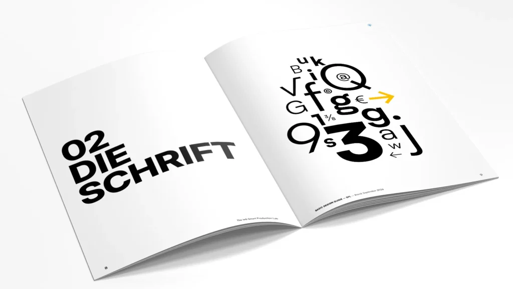 Design Guide, Vorgaben für Typografie – Branding SPL