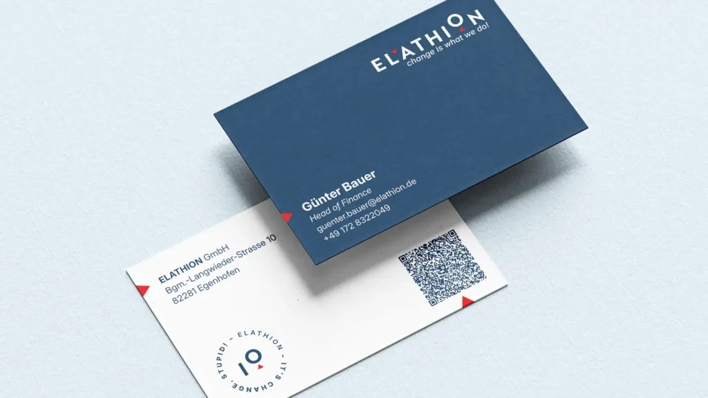 Branding ELATHION (IT Consultant): Visitenkarten