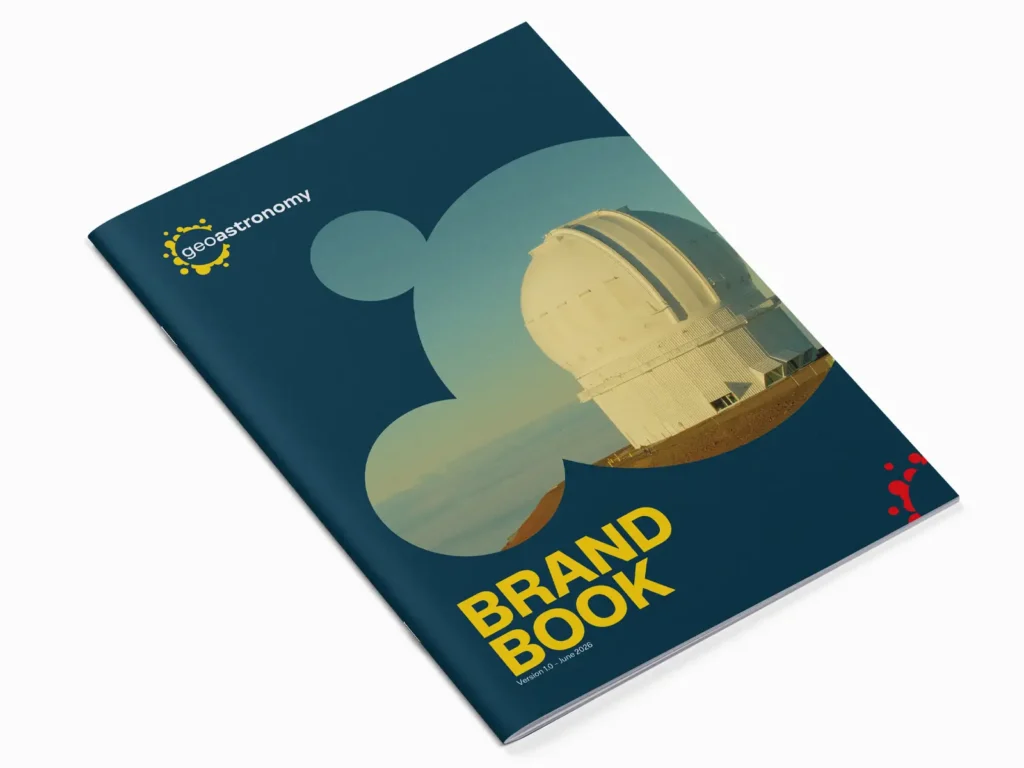 Branding: Brandbook – Titel – zum Basic Branding des Geoastronomy-Projekts